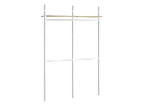 CLOS-IT D-203 Regalsystem | 168x277x40 cm | eiche/weiß