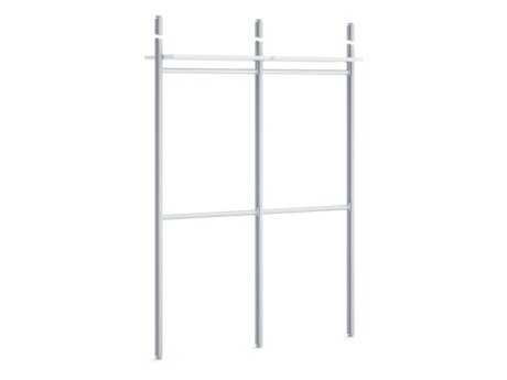 CLOS-IT D-203 Regalsystem | 168x277x40 cm | weiß/silber