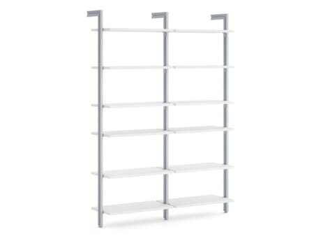CLOS-IT W-201 Regalsystem | 168x228x44 cm | weiß/silber