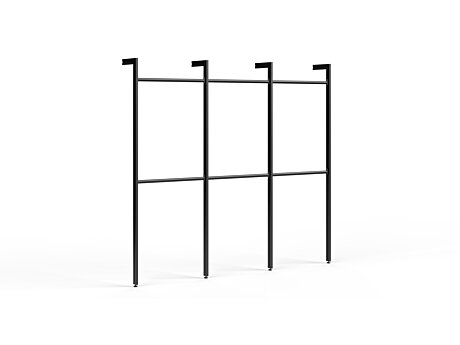 CLOS-IT W-302 Regalsystem | 250x228x24 cm (LxHxT) | schwarz