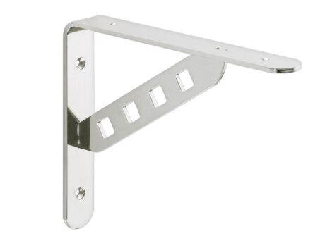 COAT Metal Shelf Bracket | 23x18 cm | stainless steel look