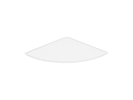 CORNER Glass Shelf Board | 30x30x0,8 cm | white