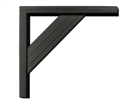 COUNTRY Wooden Shelf Bracket | 19x4x17 cm | black pine