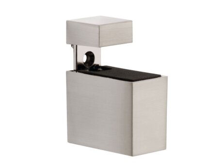 CUADRO Shelf Brackets - 2 pcs | for Shelf Boards 5-20 mm | stainless steel look