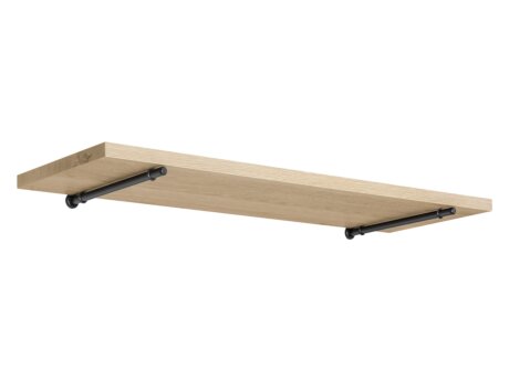 FEEL+ATLAS Wall Shelf | 80x20 cm | oak melamine coated/black