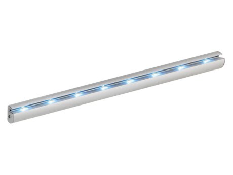 LED RAIL-8 Glass Shelf Slot | 600 mm | silver