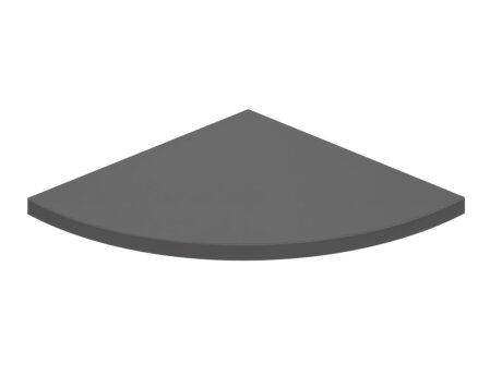 LITE Corner Shelf Board | 30x30x1,9 cm | anthracite