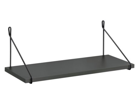 LITE+FIL Wall Shelf | 60x20 cm | anthracite/black
