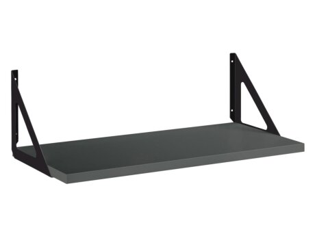 LITE+TRI Hängeregal | 80x30 cm | anthrazit/schwarz