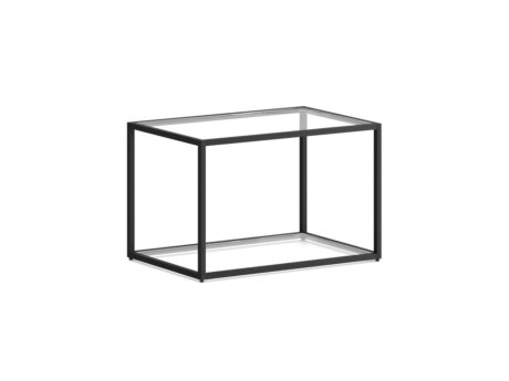 LIUM L-1x1 Regalsystem | 57x37x36 cm | klar/schwarz