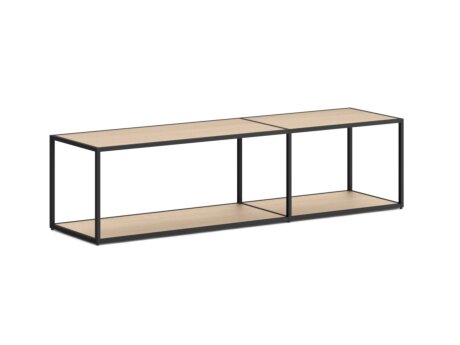LIUM MIX-2x1 Shelving Unit | Decor oak