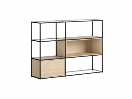 LIUM MIX-2x3-P Shelving Unit | 145x105x36 cm