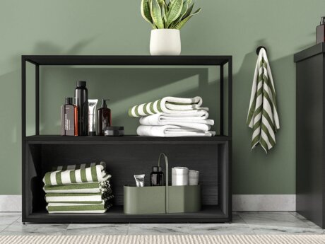 LIUM XL-1x2-P Bathroom Shelf | 89x71x36 cm