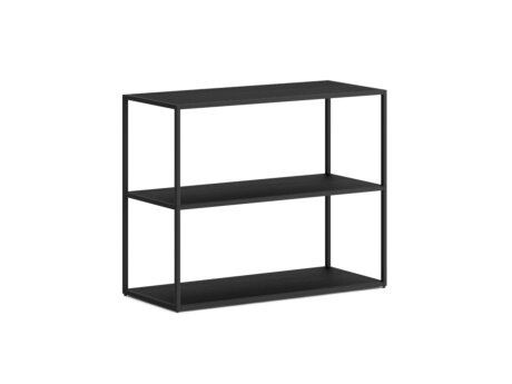 LIUM XL-1x2 Shelving Unit | 89x71x36 cm | ash black/black