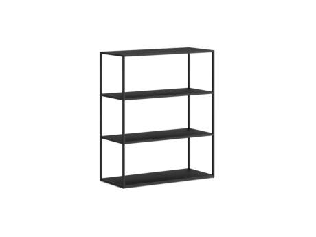 LIUM XL-1x3 Shelving Unit | 89x105x36 cm | ash black/black