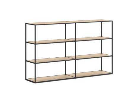 LIUM XL-2x3 Shelving Unit | 177x105x36 cm | oak/black