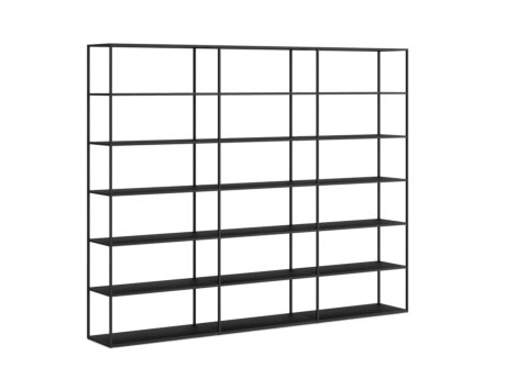 LIUM XL-3x6 Shelving Unit | 264x208x36 cm | ash black/black