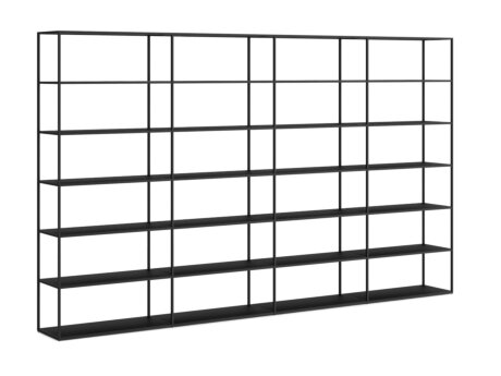 LIUM XL-4x6 Shelving Unit | 352x208x36 cm | ash black/black