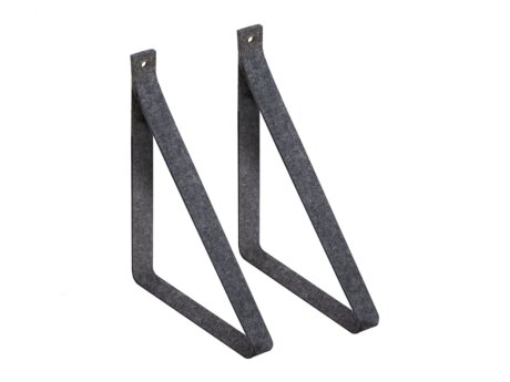 LOOP Filzriemen für Regal - 2 Stck | für Bodentiefe 20-25 cm | anthrazit