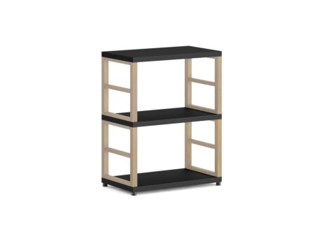 MAXX 1x2 Shelving Unit | 60x76x33 cm | black/ash