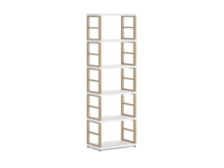 MAXX 1x5 Shelving Unit | 60x183x33 cm | white/ash