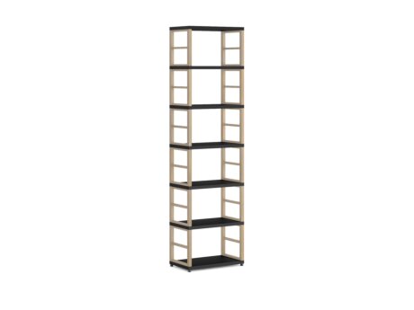 MAXX 1x6 Étagère modulable | 60x218x33 cm | Décor noir