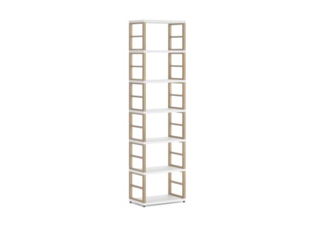 MAXX 1x6 Shelving Unit | 60x218x33 cm | white/ash
