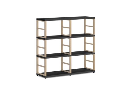 MAXX 2x3 Shelving Unit | 117x112x33 cm | black/ash