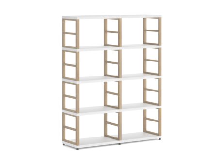 MAXX 2x4 Shelving Unit | 117x147x33 cm | white/ash