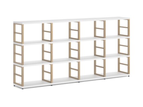 MAXX 4x3 Shelving Unit | 231x112x33 cm | white/ash