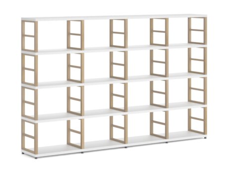 MAXX 4x4 Shelving Unit | 231x147x33 cm | white/ash