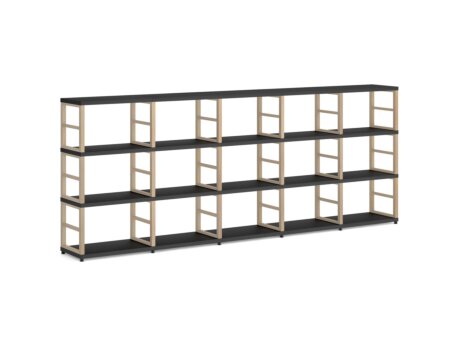 MAXX 5x3 Shelving Unit | 288x112x33 cm | black/ash
