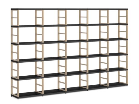 MAXX 5x5 Shelving Unit | 288x183x33 cm | black/ash
