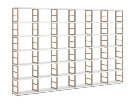 MAXX 6x6 Shelving Unit | 345x218x33 cm | white/ash