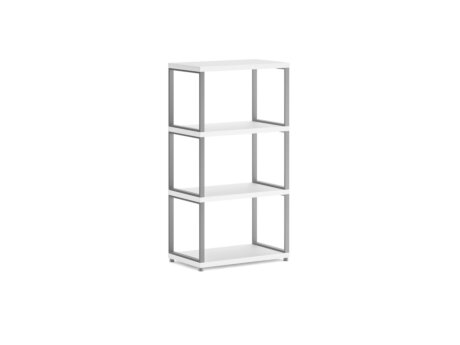 MAXX M-1x3 Shelving Unit | 60x112x33 cm | white/stone (grey)