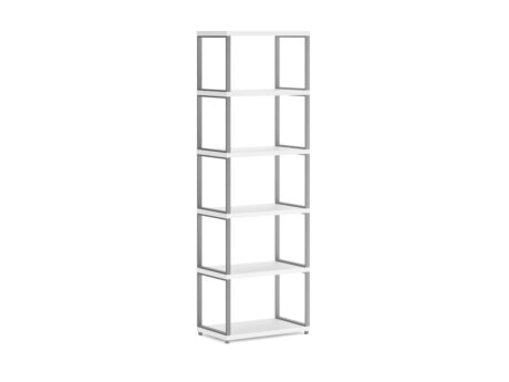 MAXX M-1x5 Shelving Unit | 60x183x33 cm | white/stone (grey)