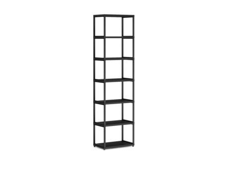 MAXX M-1x6 Shelving Unit | 60x218x33 cm | black