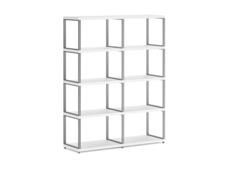 MAXX M-2x4 Shelving Unit | 117x147x33 cm | white/stone (grey)