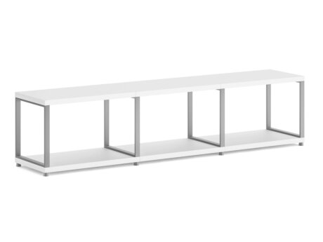 MAXX M-3x1 Regalsystem | 174x40x33 cm | weiß/stone (grau)