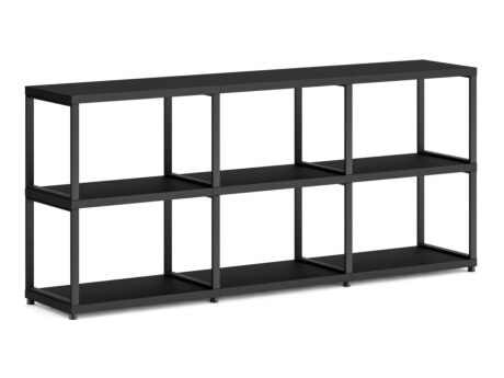 MAXX M-3x2 Regalsystem | 174x76x33 cm | Dekor schwarz