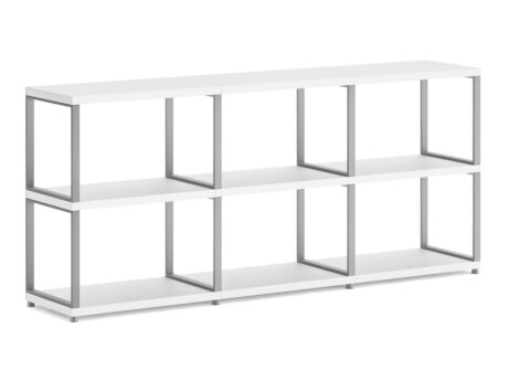 MAXX M-3x2 Regalsystem | 174x76x33 cm | weiß/stone (grau)