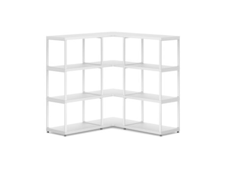 MAXX M-3x3 Corner Shelf | 109/109x112x33 cm | Decor white