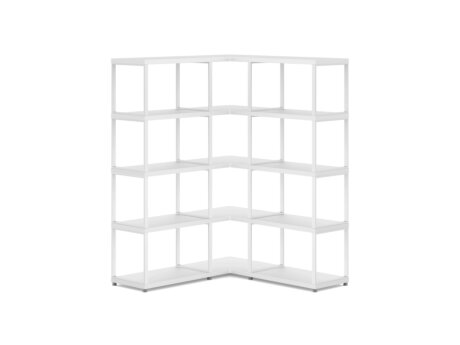 MAXX M-3x4 Corner Shelf | 109/109x147x33 cm | Decor white
