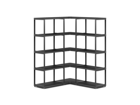 MAXX M-3x4 Corner Shelf | 109/109x147x33 cm | black