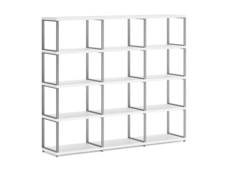 MAXX M-3x4 Shelving Unit | 174x147x33 cm | white/stone (grey)