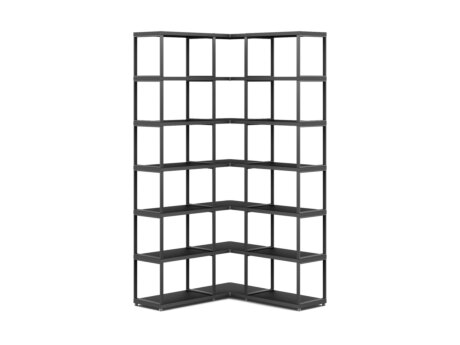 MAXX M-3x6 Étagère d'angle | 109/109x218x33 cm | Décor noir