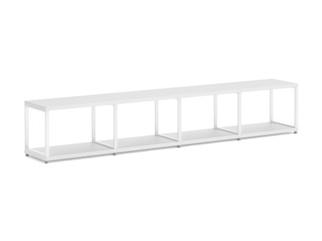 MAXX M-4x1 Regalsystem | 231x40x33 cm | weiß