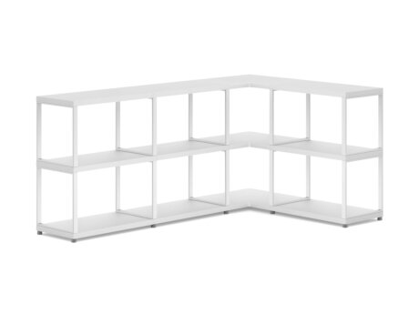 MAXX M-4x2 Corner Shelf | 166/109x76x33 cm | white