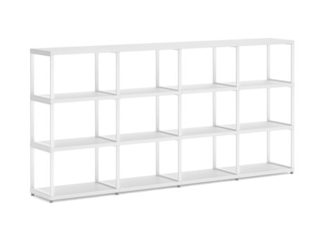 MAXX M-4x3 Shelving Unit | 231x112x33 cm | Decor white