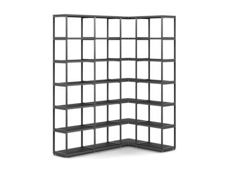 MAXX M-4x6 Corner Shelf | 166/109x218x33 cm | black